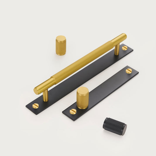 GOTHAM Solid Brass Pulls with Plate