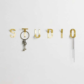 HIERO Solid Brass Letter Hooks