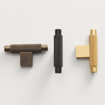 JAROD Solid Brass Knurled T-Bar - meraki.