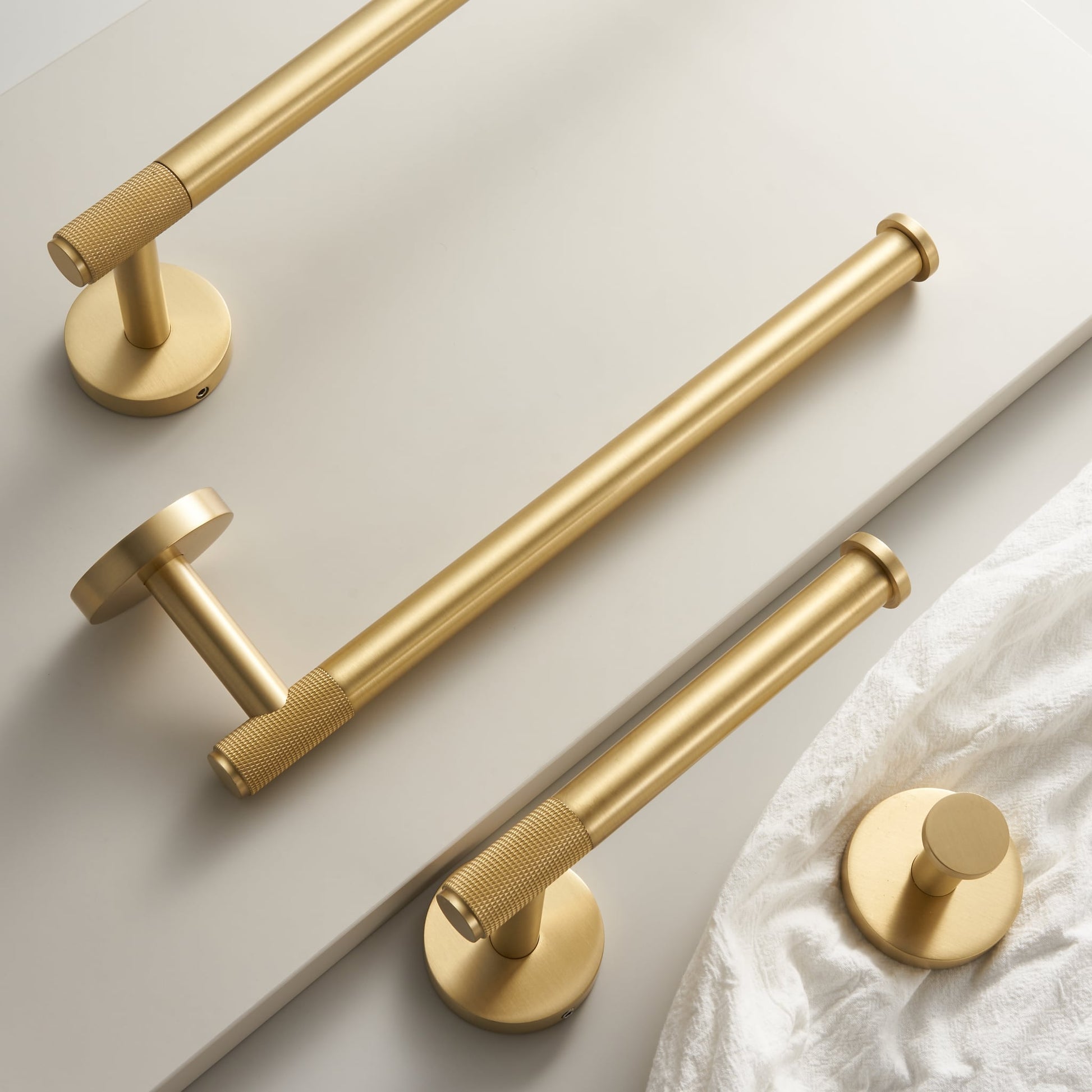 KRAM Solid Brass Toilet Roll Holder - meraki.