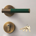 meraki. Renew - BEETHAM Solid Brass & Leather Lever Door Handles - meraki.