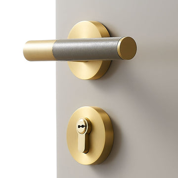 meraki. Renew - BEETHAM Solid Brass & Leather Lever Door Handles - meraki.