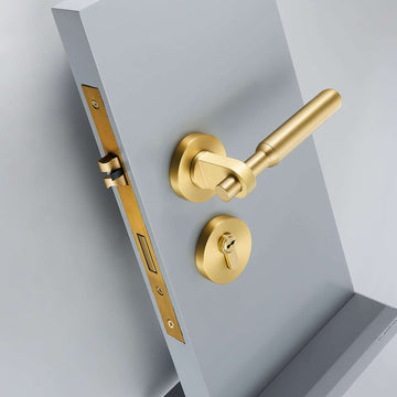 meraki. Renew - ROL Solid Brass Lever Handle & Lock Set - meraki.