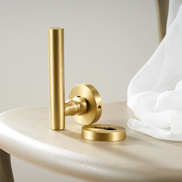 NOVUS Solid Brass Lever Door Handles & Lock Set