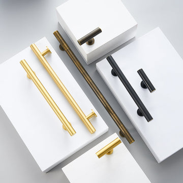 STROKKA Brushed Solid Brass Handles