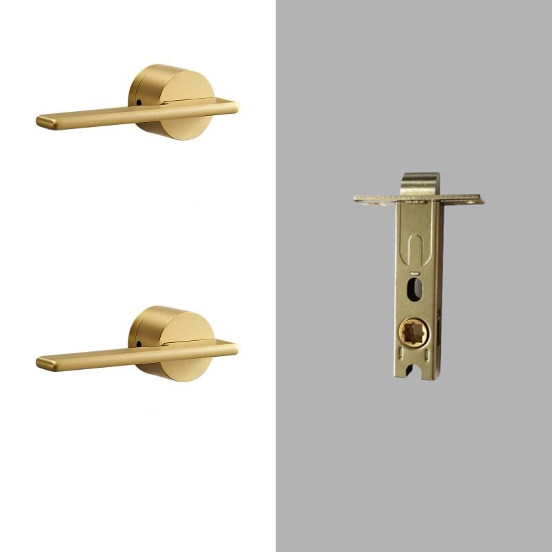 VERTO Solid Brass Lever Door Handle & Lock Set - meraki.
