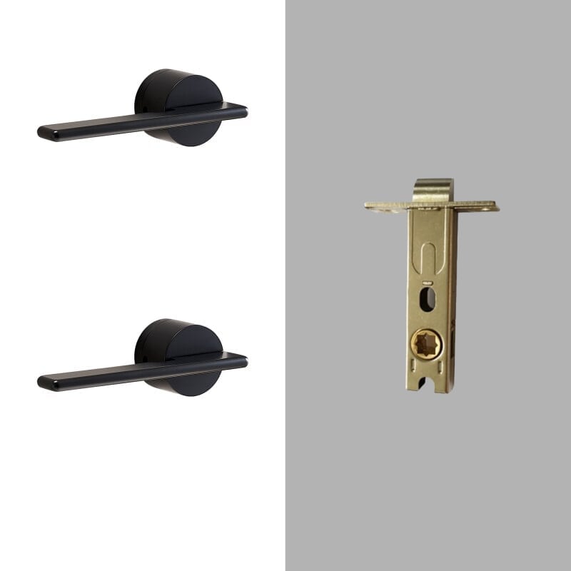VERTO Solid Brass Lever Door Handle & Lock Set - meraki.