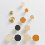 FERN Massief messing en lederen knop