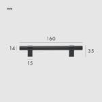 LEVVA Griffe aus massivem Messing