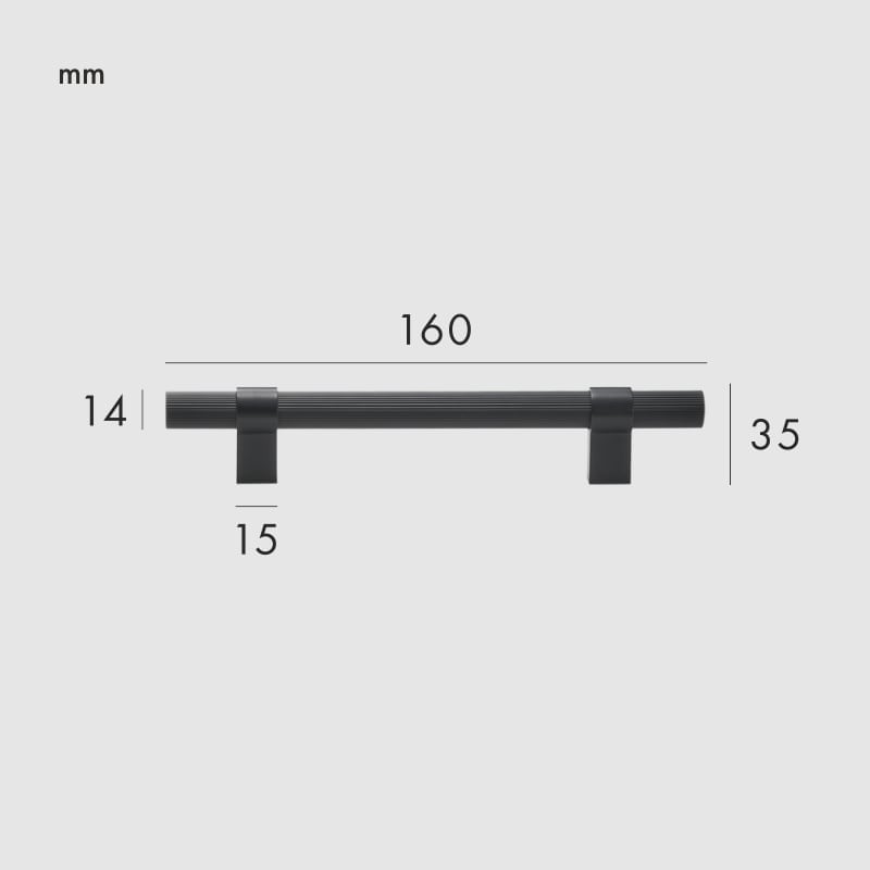 LEVVA Griffe aus massivem Messing