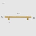 LEVVA Griffe aus massivem Messing