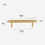 DUKE massief messing handvat