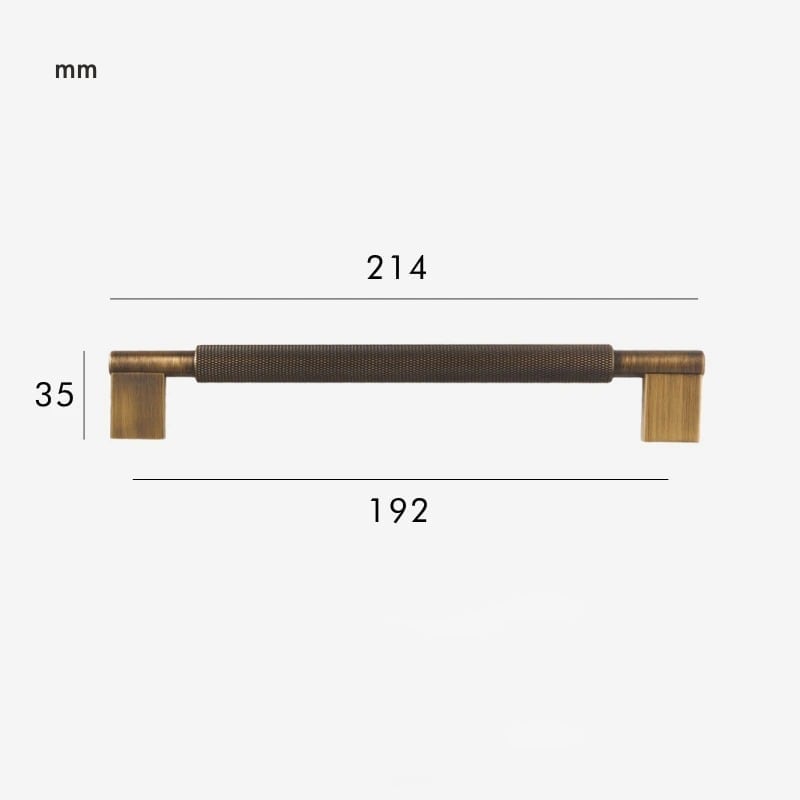 JAROD Rändelgriff aus massivem Messing