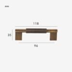 JAROD Rändelgriff aus massivem Messing