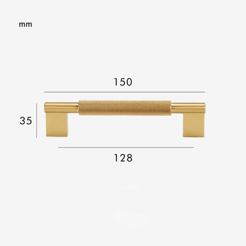 JAROD Rändelgriff aus massivem Messing