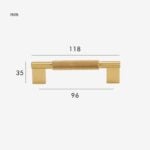 JAROD Rändelgriff aus massivem Messing