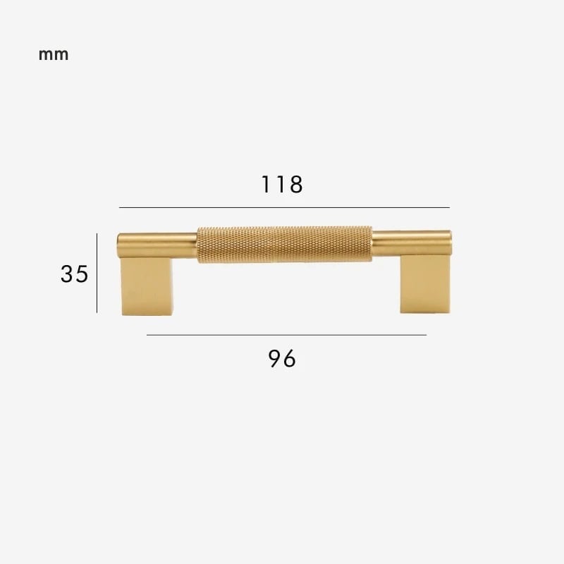 JAROD Rändelgriff aus massivem Messing