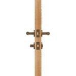 BEETHAM Solid Brass & Leather Lever Door Handles in Antique Brass