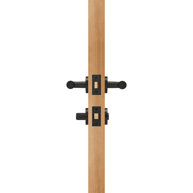 TOLLO Brass Lever Door Handle & Lock Set