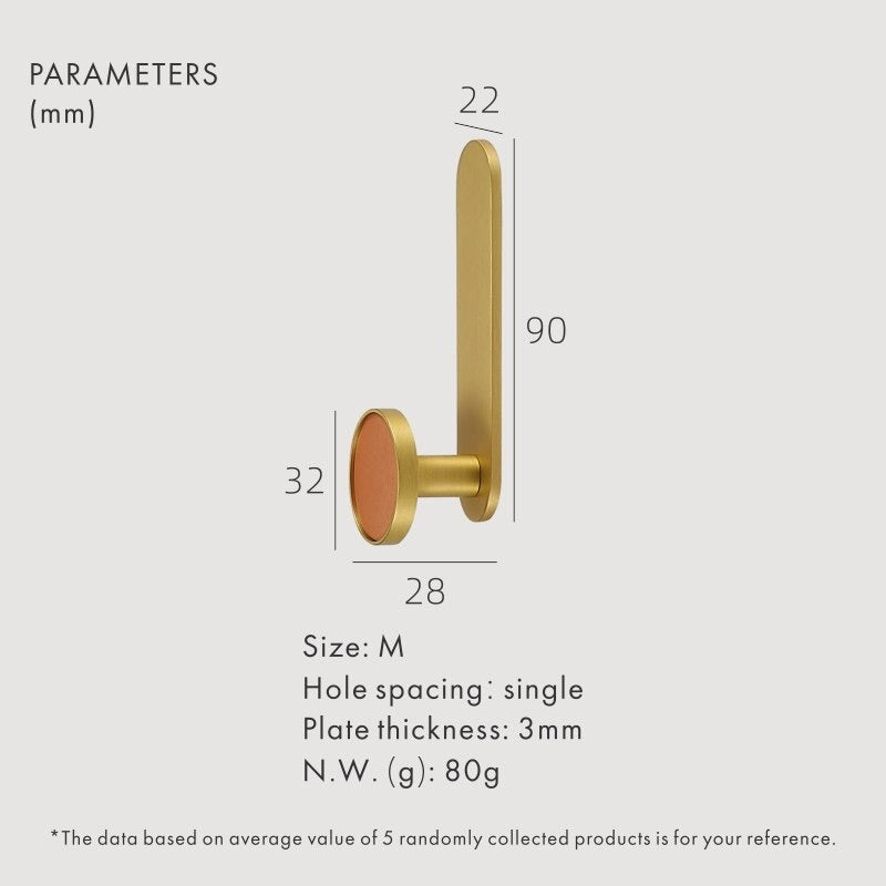 BEETHAM Solid Brass & Leather Wall Hooks 16 BEETHAM Solid Brass & Leather Wall Hooks