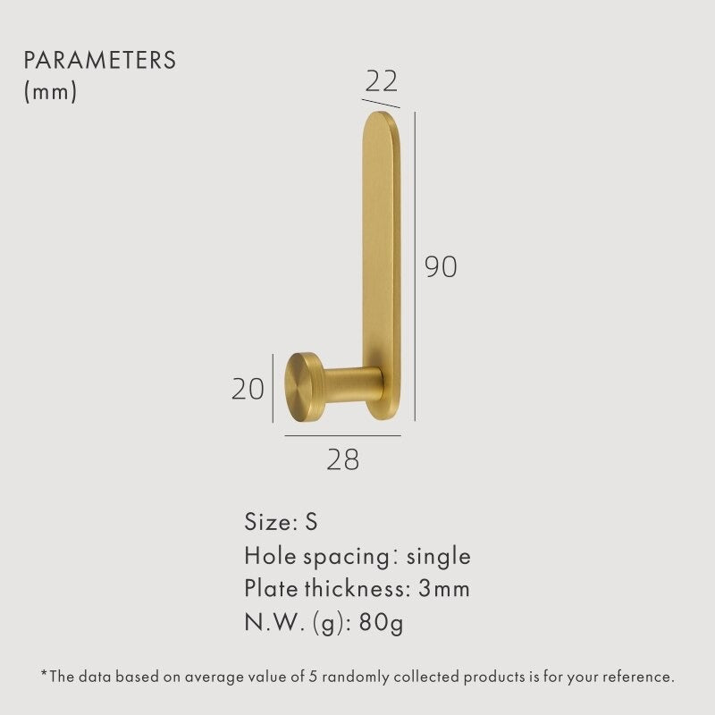 BEETHAM Solid Brass & Leather Wall Hooks 19 BEETHAM Solid Brass & Leather Wall Hooks