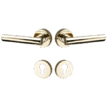 NOVUS Massiv-Messing-Türgriffe & Schloss-Set