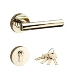 NOVUS Massiv-Messing-Türgriffe & Schloss-Set