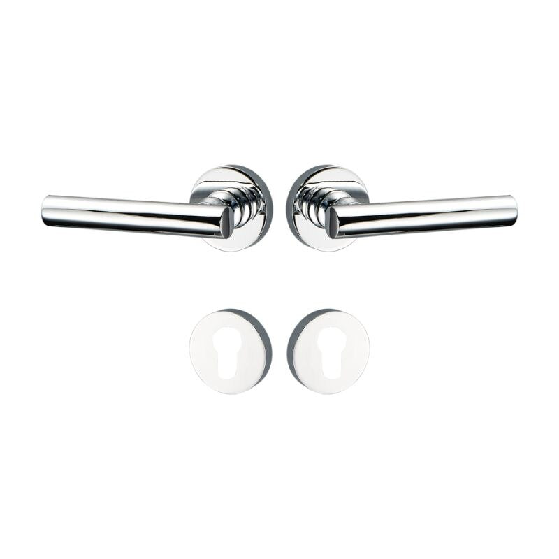 NOVUS Massiv-Messing-Türgriffe & Schloss-Set