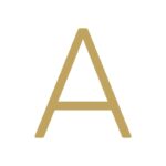 EZRA Zahlen aus satiniertem Messing