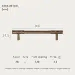 ADAMAS Massief Messing Handgrepen