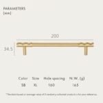 ADAMAS Griffe aus massivem Messing