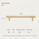 ADAMAS Massief Messing Handgrepen