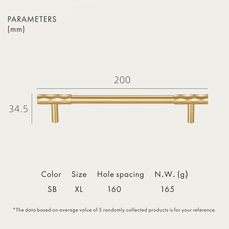 ADAMAS Griffe aus massivem Messing