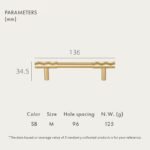 ADAMAS Griffe aus massivem Messing