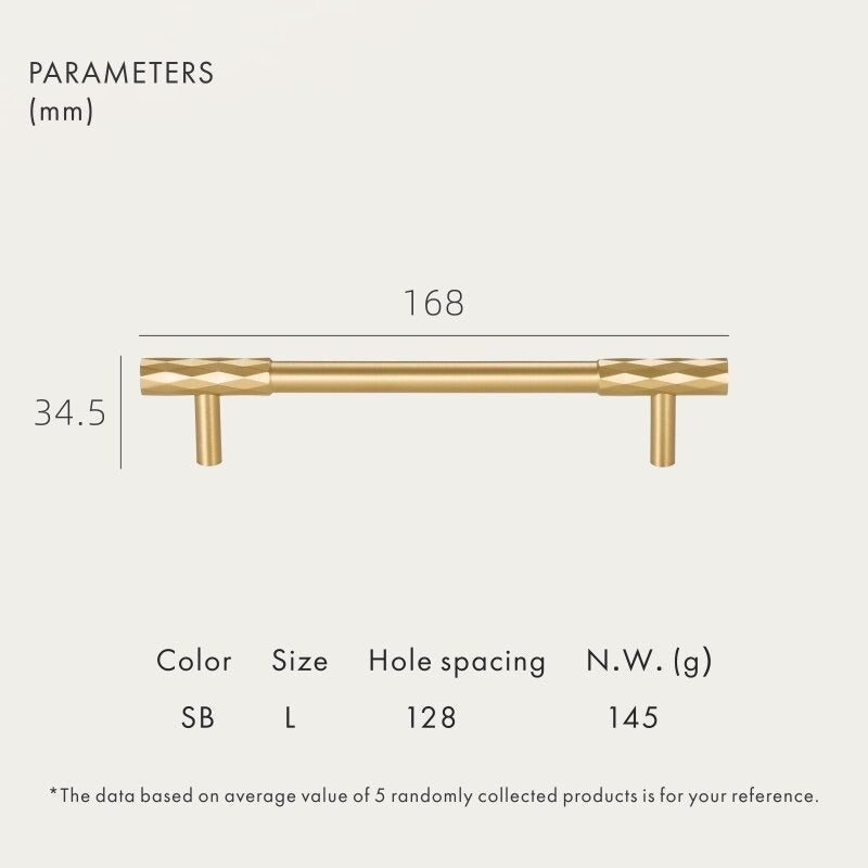 ADAMAS Griffe aus massivem Messing