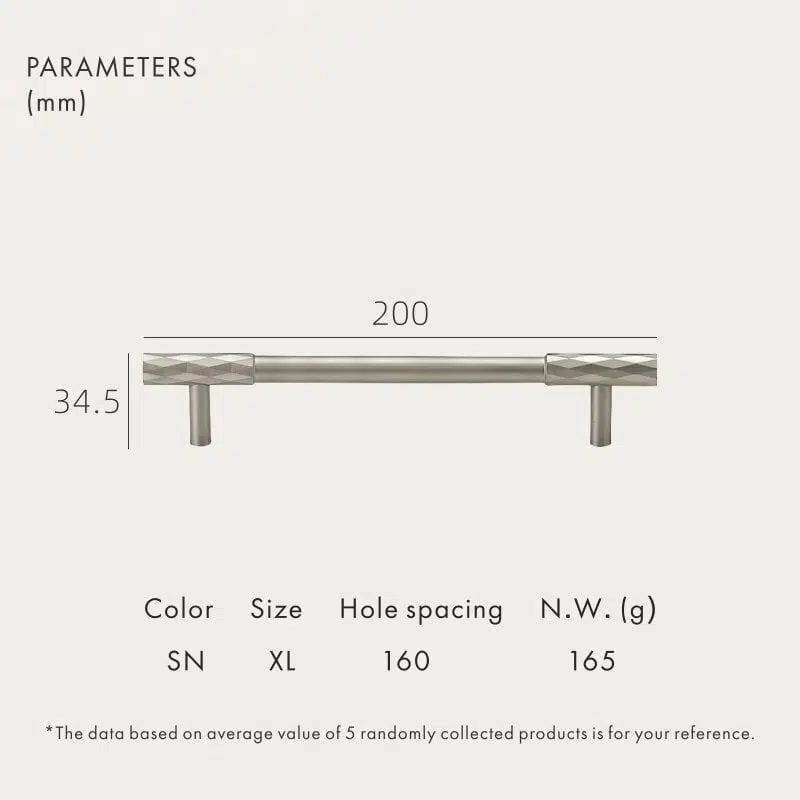 ADAMAS Massief messing handgrepen 24 ADAMAS Massief Messing Handgrepen