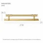 ADAMAS Maniglie in ottone massiccio con piastrine