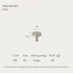 Pomos de latón macizo ADAMAS