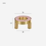 Tirador ALBA de latón macizo y acrílico