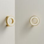 Tirador ALBA de latón macizo y acrílico