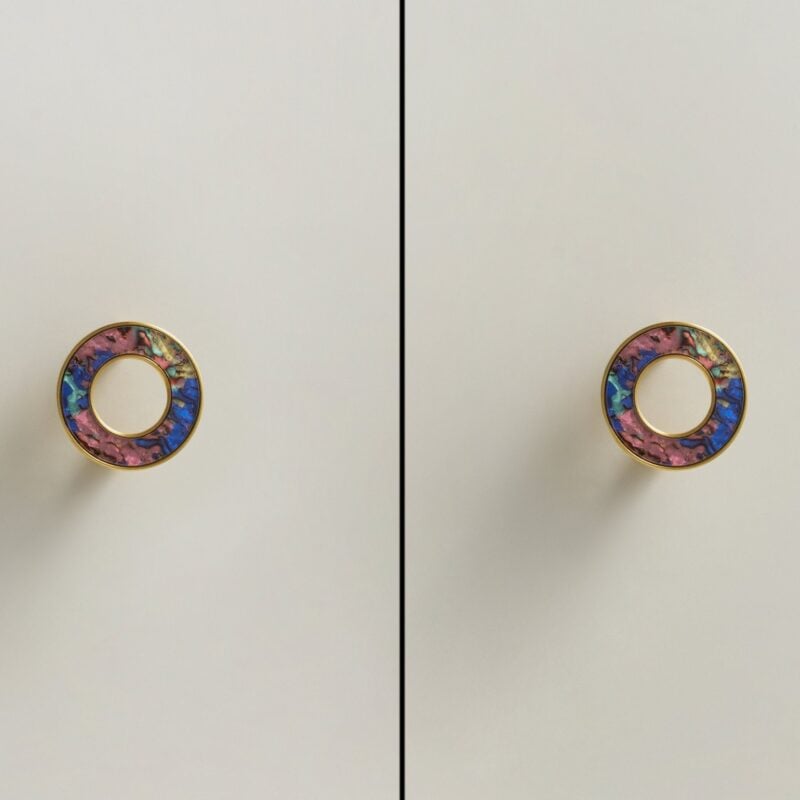 Tirador ALBA de latón macizo y acrílico