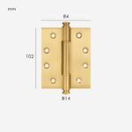 Charnière ALVO en laiton massif