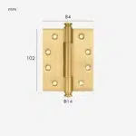 ALVO Massief Messing Scharnier