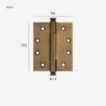 ALVO Massief Messing Scharnier