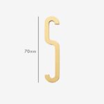 AMYTHUS Lettere in ottone massiccio satinato
