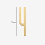 AMYTHUS Lettere in ottone massiccio satinato