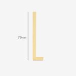 AMYTHUS Lettere in ottone massiccio satinato