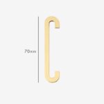 AMYTHUS Lettere in ottone massiccio satinato