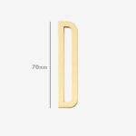 AMYTHUS Lettere in ottone massiccio satinato