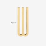 AMYTHUS Lettere in ottone massiccio satinato